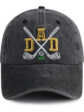 Adjustable Embroidered Cotton Golf Hats for Men - Stylish & Comfortable!